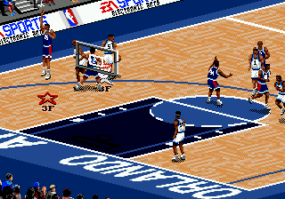 NBA Live 96 (USA, Europe) In game screenshot